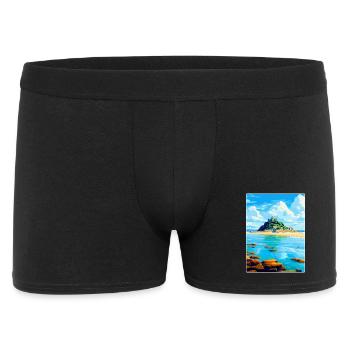 Marazion Cornwall England Uk Reiseposter WPA - Männer Boxer Shorts - Schwarz - Vorne