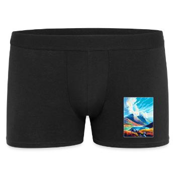 Ben Lomond Schottland Großbritannien Reise Poster Souvenir WPA - Männer Boxer Shorts - Schwarz - Vorne