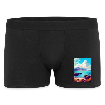 Isle Of Arran Schottland Großbritannien Reise Poster Souvenir - Männer Boxer Shorts - Schwarz - Vorne