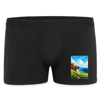 Isle Of Hoy Schottland UK Vintage Reiseposter WPA - Männer Boxer Shorts - Schwarz - Vorne