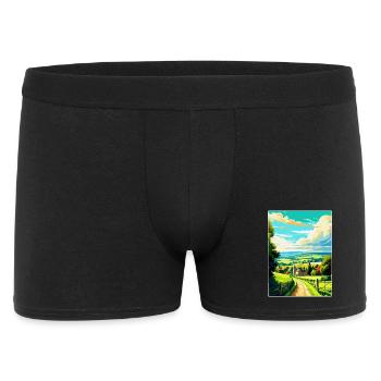 Cotswolds Angleterre Royaume-Uni Affiche de voyage vintage WPA Art - Boxer Homme - noir - Devant