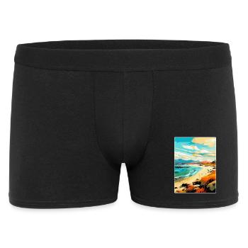 Île de Harris, Écosse, Royaume-Uni, Affiche de voyage vintage - Boxer Homme - noir - Devant