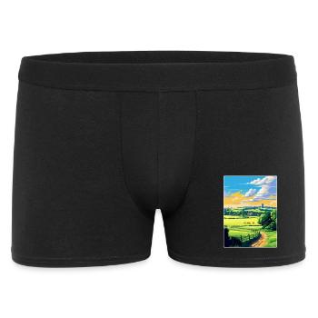 Cotswolds Angleterre Royaume-Uni Affiche de voyage vintage WPA Art - Boxer Homme - noir - Devant