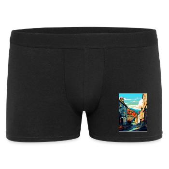 Hebden Bridge Angleterre Royaume-Uni Affiche de voyage vintage WPA - Boxer Homme - noir - Devant
