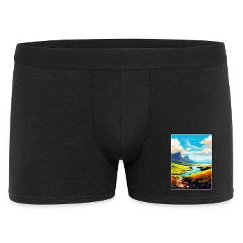 Isle Of Skye Schottland UK Vintage Reiseposter WPA - Männer Boxer Shorts - Schwarz - Vorne