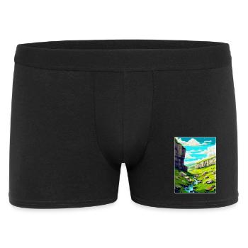 Malham Cove England Uk Vintage Reiseposter WPA - Männer Boxer Shorts - Schwarz - Vorne