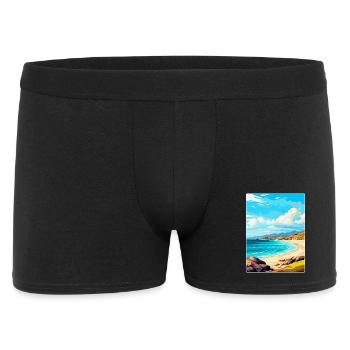 Île de Harris, Écosse, Royaume-Uni, Affiche de voyage vintage - Boxer Homme - noir - Devant
