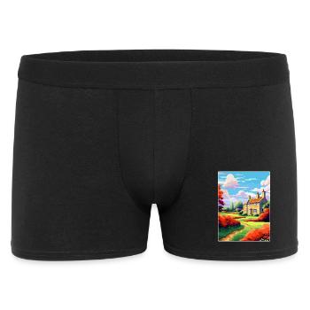 Cotswolds Angleterre Royaume-Uni Affiche de voyage vintage WPA Art - Boxer Homme - noir - Devant