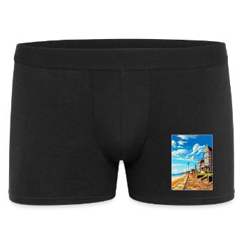 Herne Bay Angleterre Royaume-Uni Affiche de voyage vintage WPA Art - Boxer Homme - noir - Devant