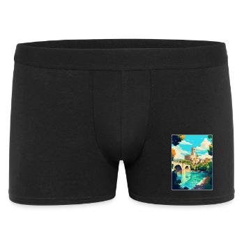 Avignon Frankreich Vintage Reiseplakat Souvenir WPA - Männer Boxer Shorts - Schwarz - Vorne