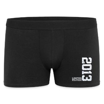 13. GEBURTSTAG LIMITED EDITION 2013 - Männer Boxer Shorts - Schwarz - Vorne