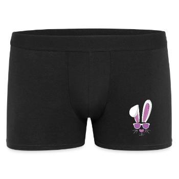 Cooler Skihase und Osterhase - Männer Boxer Shorts - Schwarz - Vorne