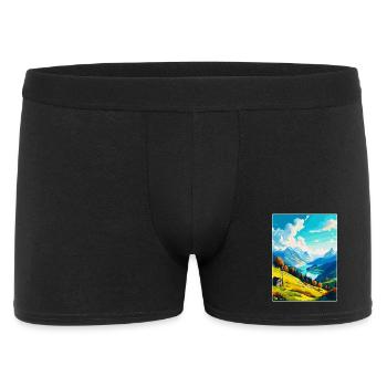 Stanserhorn Suisse Affiche de voyage vintage WPA - Boxer Homme - noir - Devant