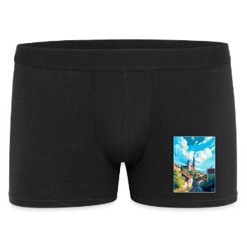 Tabor Tschechische Republik Vintage Reiseplakat WPA Kunst - Männer Boxer Shorts - Schwarz - Vorne