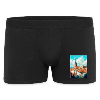 Mikulov Tschechische Republik Vintage Reiseposter WPA - Männer Boxer Shorts - Schwarz - Vorne