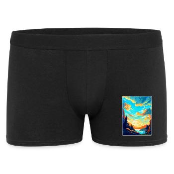Podyji Tschechische Republik Vintage Reiseposter WPA - Männer Boxer Shorts - Schwarz - Vorne