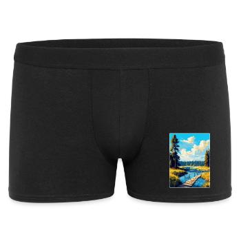Bory Tucholskie Poland Vintage Travel Poster WPA - Men's Boxer Shorts - black - Front