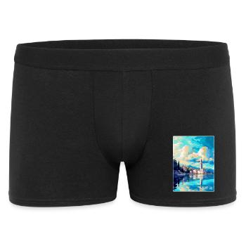 Split Croatia Vintage Travel Poster WPA Souvenir - Men's Boxer Shorts - black - Front