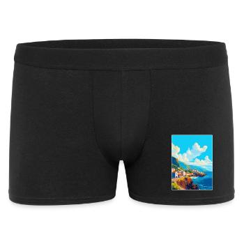 Madère Portugal Affiche de voyage vintage souvenir - Boxer Homme - noir - Devant