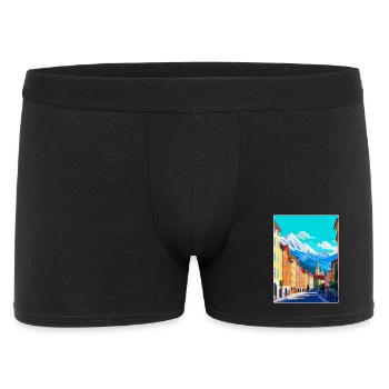 Innsbruck Autriche Affiche de voyage vintage souvenir - Boxer Homme - noir - Devant