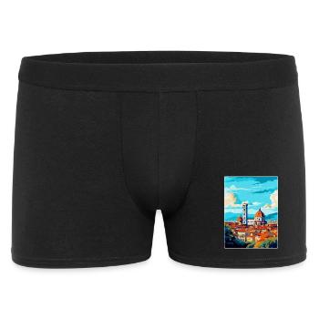 Florenz Italien Vintage Reiseplakat Souvenir WPA - Männer Boxer Shorts - Schwarz - Vorne
