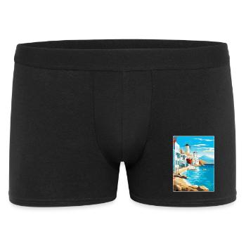 Mykonos Grèce Affiche de voyage vintage Souvenir WPA - Boxer Homme - noir - Devant