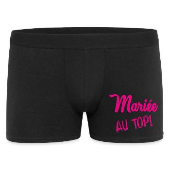 MARIEE. FUTURE MARIEE. EVJF. TEAM MARIEE - Boxer Homme - noir - Devant