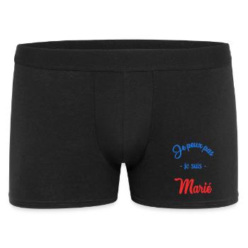 JE PEUX PAS. MARIE. FUTUR MARIE. EVJF. TEAM. TEAM - Boxer Homme - noir - Devant