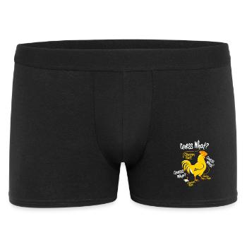 Lustiges Rate mal - niemand interessiert es - Männer Boxer Shorts - Schwarz - Vorne