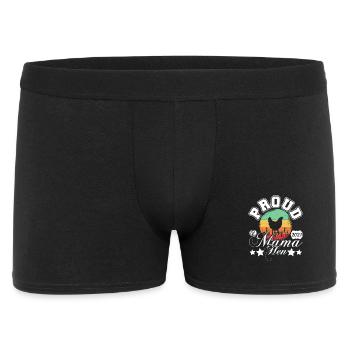 Stolze Mama-Henne Retro-Sonnenkreis - Männer Boxer Shorts - Schwarz - Vorne