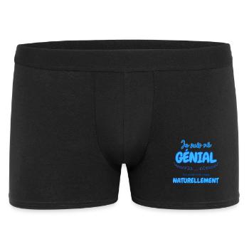 Naissance de Génie pour Hommes - Boxer Homme - noir - Devant