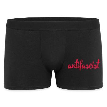 Always Antifascist - Männer Boxer Shorts - Schwarz - Vorne