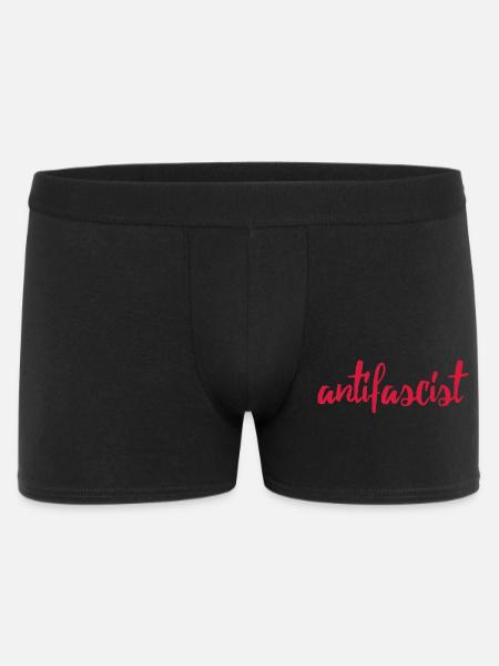Always Antifascist - Männer Boxer Shorts - Schwarz