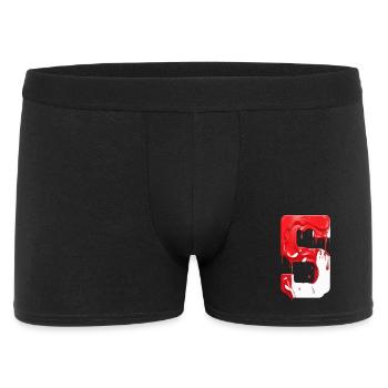 NON. 5 NUMÉRO 5 ROUGE BLANC 5ÈME ANNIVERSAIRE - Boxer Homme - noir - Devant