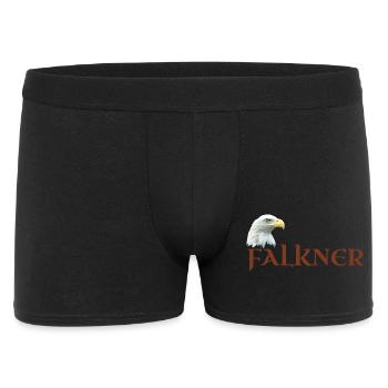 Falkner, Adlerkopf, Weißkopfseeadler für Falknerei - Männer Boxer Shorts - Schwarz - Vorne