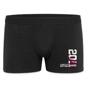 LIMITED EDITION 2011 15. GEBURTSTAG - Männer Boxer Shorts - Schwarz - Vorne