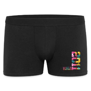 15. GEBURTSTAG LIMITED EDITION 2011 - Männer Boxer Shorts - Schwarz - Vorne
