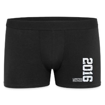 10. GEBURTSTAG LIMITED EDITION 2016 - Männer Boxer Shorts - Schwarz - Vorne