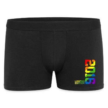 LGBTQ 2016 REGENBOGEN QUEER 9. GEBURTSTAG PRIDE - Männer Boxer Shorts - Schwarz - Vorne