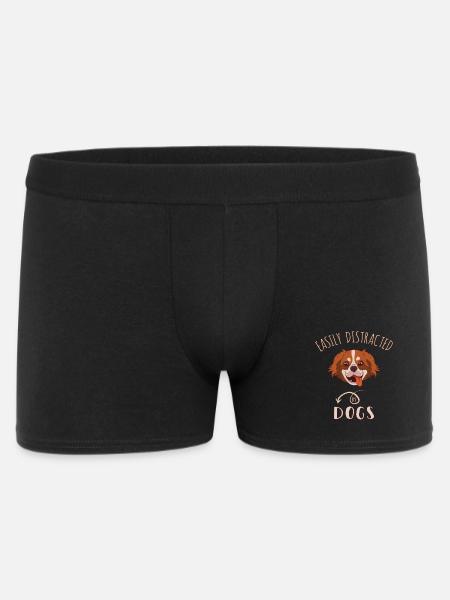 Easily Distracted By Dogs - Men's Boxer Shorts - black