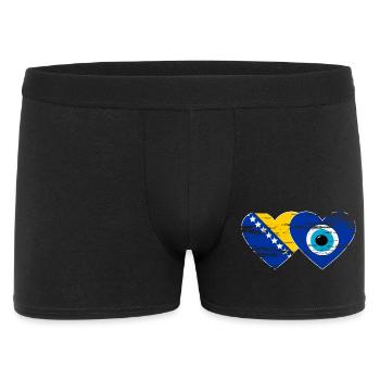 Bosnia Nazarpearl flag used - Men's Boxer Shorts - black - Front