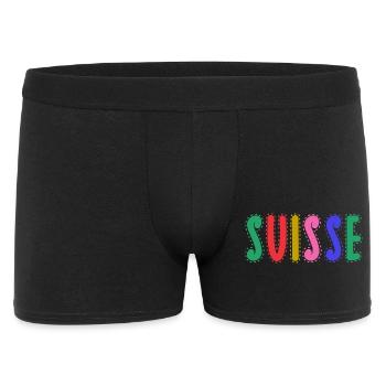 SUISSE. PAYS - Boxer Homme - noir - Devant