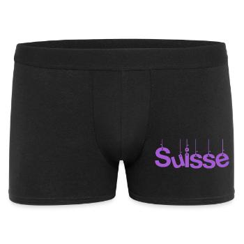 SUISSE. PAYS. GENEVE. SUISSE. HUMOUR - Boxer Homme - noir - Devant