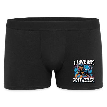 J’adore mon Rottweiler - Boxer Homme - noir - Devant
