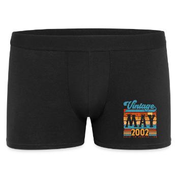 Mai 2002, Vintage-Geburtstagsgeschenk Mai 2002. - Männer Boxer Shorts - Schwarz - Vorne
