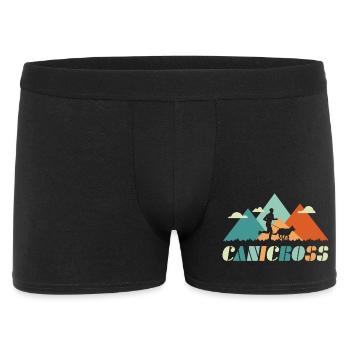 Canicross Hundesport Laufen mit Hund - Männer Boxer Shorts - Schwarz - Vorne