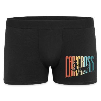 Hundesport Dogtrekking Hundelauf Canicross - Männer Boxer Shorts - Schwarz - Vorne
