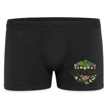 Garten Shirt - Männer Boxer Shorts - Schwarz - Vorne