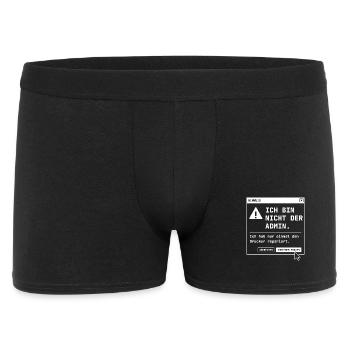 Ich bin nicht der Admin - Drucker repariert Lustig - Männer Boxer Shorts - Schwarz - Vorne