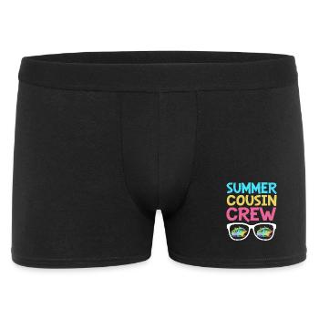 Kreuzfahrt Kreuzfahrtschiff Cousin Vetter Cousine - Männer Boxer Shorts - Schwarz - Vorne